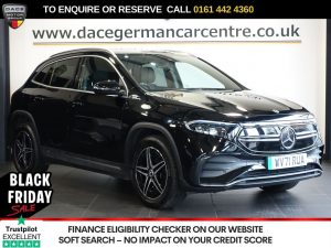 Used 2021 BLACK MERCEDES-BENZ EQA SUV EQA 250 66.5kWh AMG Line SUV 5dr Electric Auto (190 ps) (reg. 2021-10-22) for sale in Altrincham