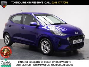 Used 2021 BLUE HYUNDAI I10 Hatchback 1.2 SE Connect Hatchback 5dr Petrol Manual Euro 6 (s/s) (84 ps) (reg. 2021-07-22) for sale in Stockport
