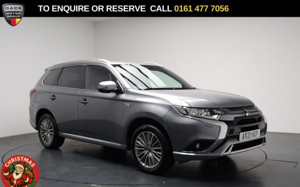 Used 2021 GREY MITSUBISHI OUTLANDER SUV 2.4h TwinMotor 13.8kWh Dynamic SUV 5dr Petrol Plug-in Hybrid CVT 4WD Euro 6 (s/s) (224 ps) (reg. 2021-04-20) for sale in Stockport