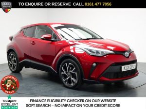 Used 2021 RED TOYOTA C-HR SUV 2.0 VVT-h GPF Design SUV 5dr Petrol Hybrid CVT Euro 6 (s/s) (184 ps) (reg. 2021-06-30) for sale in Stockport