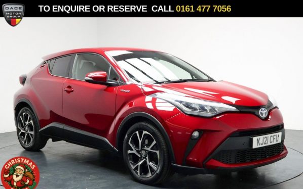 Used 2021 RED TOYOTA C-HR SUV 2.0 VVT-h GPF Design SUV 5dr Petrol Hybrid CVT Euro 6 (s/s) (184 ps) (reg. 2021-06-30) for sale in Stockport