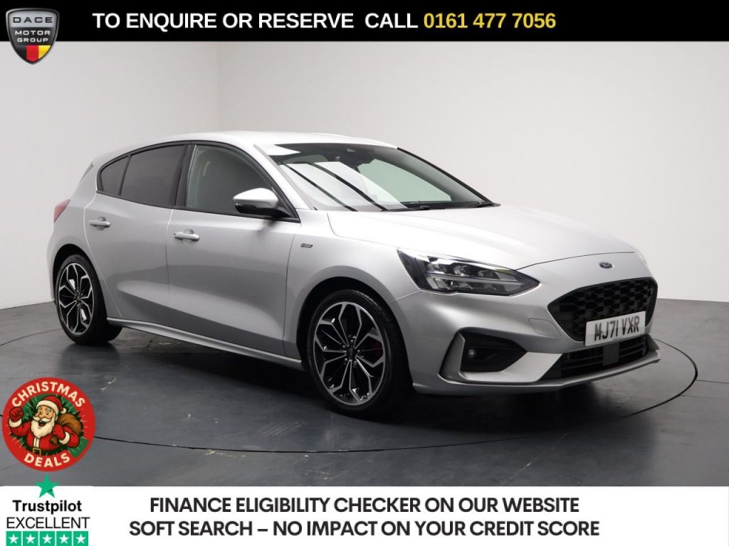 Used 2021 SILVER FORD FOCUS Hatchback 1.0T EcoBoost ST-Line X Edition Hatchback 5dr Petrol Manual Euro 6 (s/s) (125 ps) (reg. 2021-11-05) for sale in Stockport