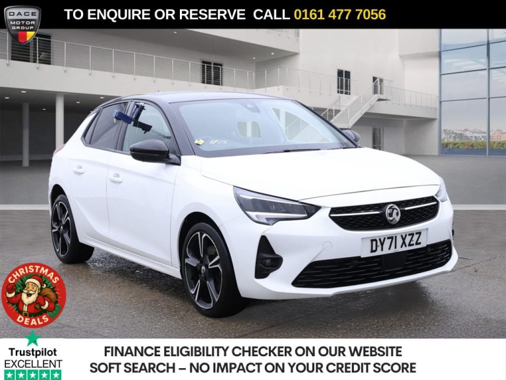Used 2021 WHITE VAUXHALL CORSA Hatchback 1.2 Turbo SRi Premium Hatchback 5dr Petrol Manual Euro 6 (s/s) (100 ps) (reg. 2021-11-19) for sale in Stockport
