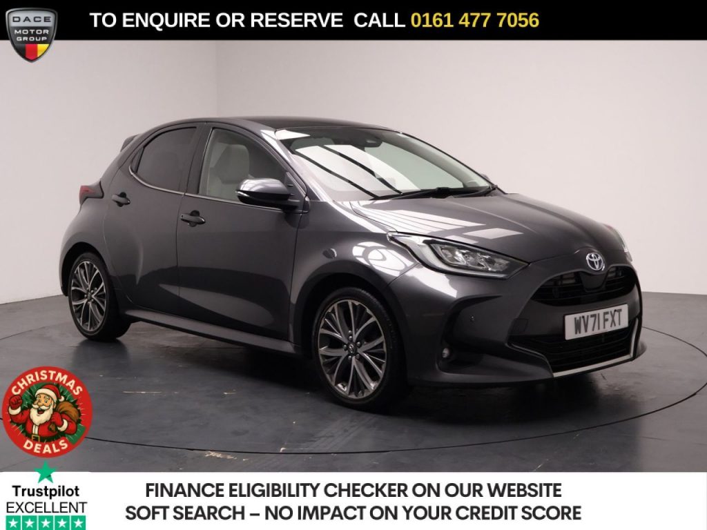 Used 2022 GREY TOYOTA YARIS Hatchback 1.5 VVT-h Excel Hatchback 5dr Petrol Hybrid E-CVT Euro 6 (s/s) (116 ps) (reg. 2022-01-10) for sale in Stockport
