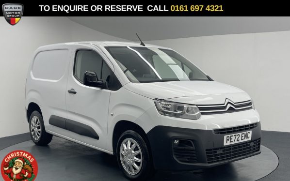Used 2022 WHITE CITROEN BERLINGO PANEL VAN 1.5 BlueHDi 1000 Enterprise M Pro Panel Van 5dr Diesel Manual SWB Euro 6 (s/s) (100 ps) (reg. 2022-09-02) for sale in Manchester