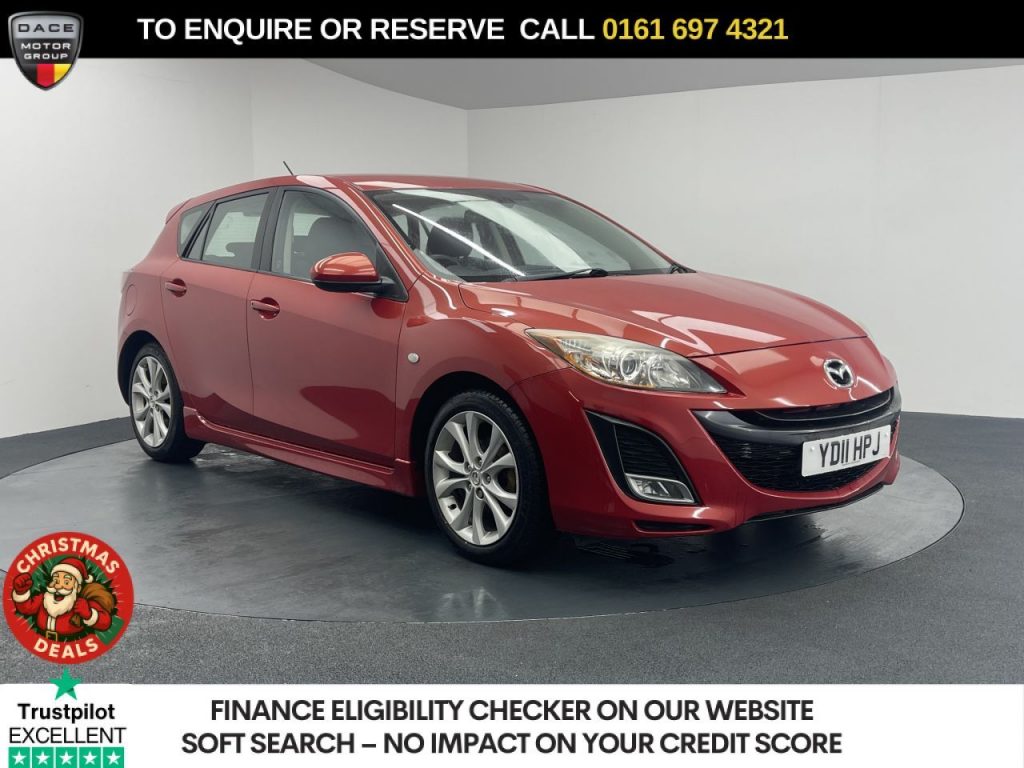Used 2011 RED MAZDA MAZDA3 Hatchback 1.6 Takuya Hatchback 5dr Petrol Manual Euro 5 (105 ps) (reg. 2011-03-31) for sale in Manchester