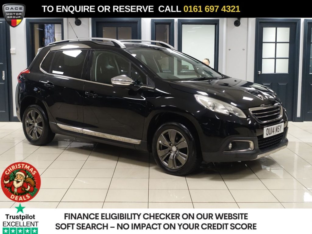 Used 2014 BLACK PEUGEOT 2008 SUV 1.2 VTi Allure SUV 5dr Petrol Manual Euro 5 (82 ps) (reg. 2014-03-04) for sale in Manchester