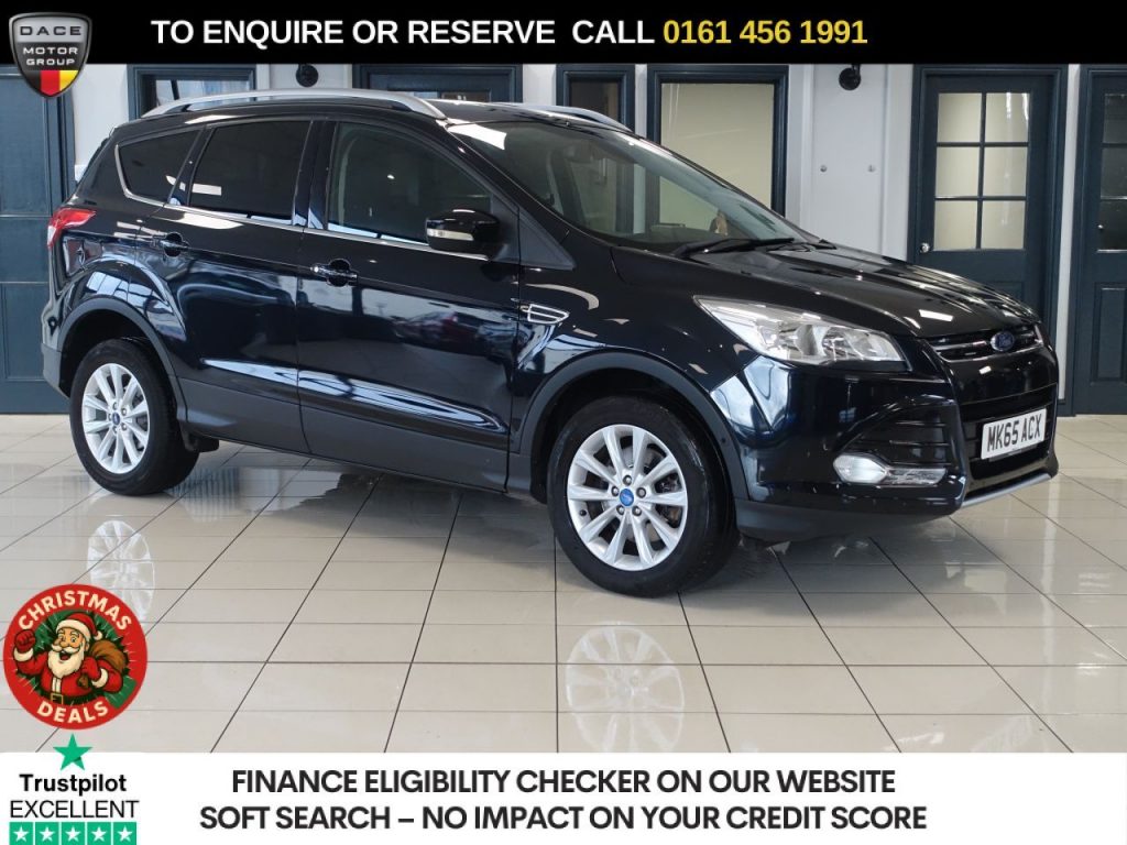 Used 2015 BLACK FORD KUGA SUV 2.0 TDCi Titanium SUV 5dr Diesel Manual 2WD Euro 6 (s/s) (150 ps) (reg. 2015-09-19) for sale in Manchester