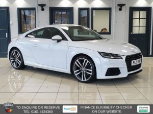 Used 2015 WHITE AUDI TT Coupe 2.0 TFSI S line Coupe 3dr Petrol Manual Euro 6 (s/s) (230 ps) (reg. 2015-07-14) for sale in Altrincham