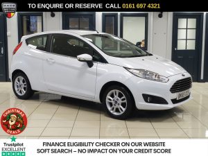 Used 2015 WHITE FORD FIESTA Hatchback 1.25 Zetec Hatchback 3dr Petrol Manual Euro 6 (82 ps) (reg. 2015-10-26) for sale in Manchester