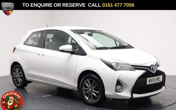 Used 2015 WHITE TOYOTA YARIS Hatchback 1.33 Dual VVT-i Icon Hatchback 3dr Petrol Manual Euro 5 Euro 5 (99 ps) (reg. 2015-03-05) for sale in Stockport