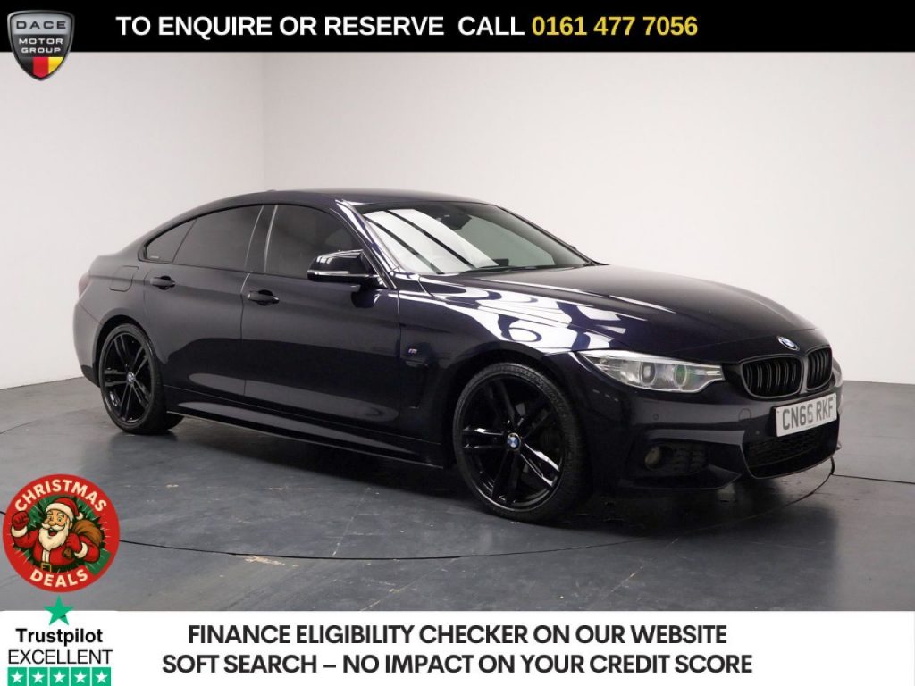 Used 2016 BLACK BMW 4 SERIES GRAN COUPE Hatchback 2.0 420d M Sport Hatchback 5dr Diesel Auto Euro 6 (s/s) (190 ps) (reg. 2016-09-17) for sale in Stockport