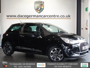 Used 2016 BLACK DS AUTOMOBILES DS 3 Hatchback 1.2 PureTech Elegance Hatchback 3dr Petrol Manual Euro 6 (s/s) (110 ps) (reg. 2016-10-27) for sale in Altrincham