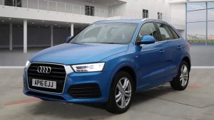 Used 2016 BLUE AUDI Q3 SUV 1.4 TFSI CoD S line SUV 5dr Petrol S Tronic Euro 6 (s/s) (150 ps) (reg. 2016-05-31) for sale in Manchester