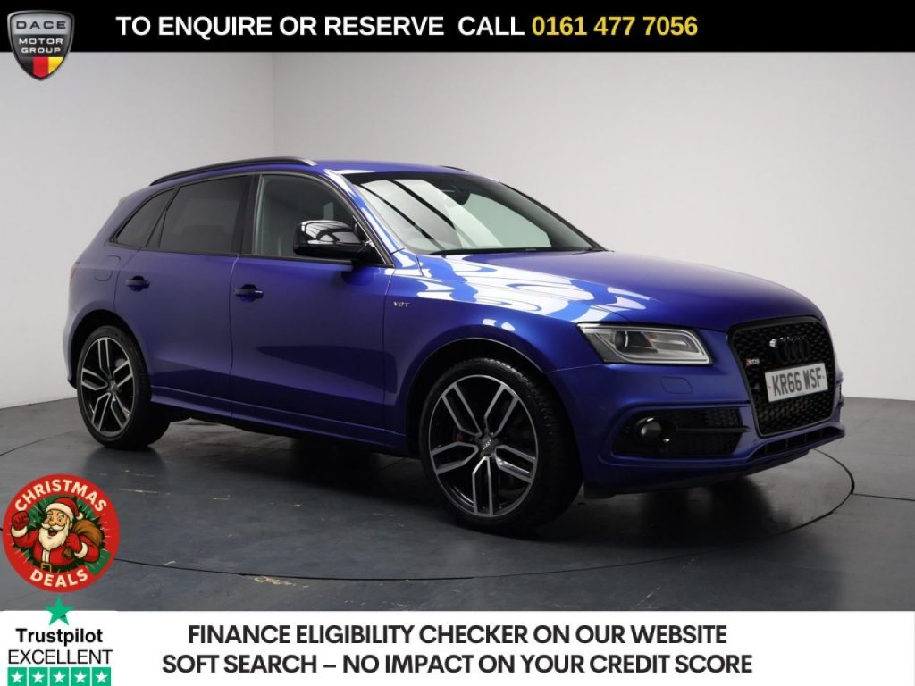 Used 2016 BLUE AUDI SQ5 SUV 3.0 BiTDI V6 Plus SUV 5dr Diesel Tiptronic quattro Euro 6 (s/s) (340 ps) (reg. 2016-12-31) for sale in Stockport