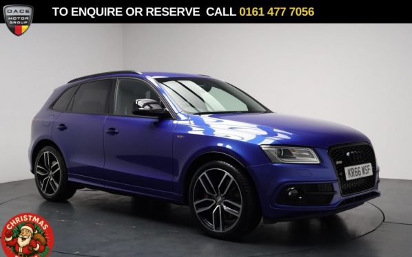 Used 2016 BLUE AUDI SQ5 SUV 3.0 BiTDI V6 Plus SUV 5dr Diesel Tiptronic quattro Euro 6 (s/s) (340 ps) (reg. 2016-12-31) for sale in Stockport