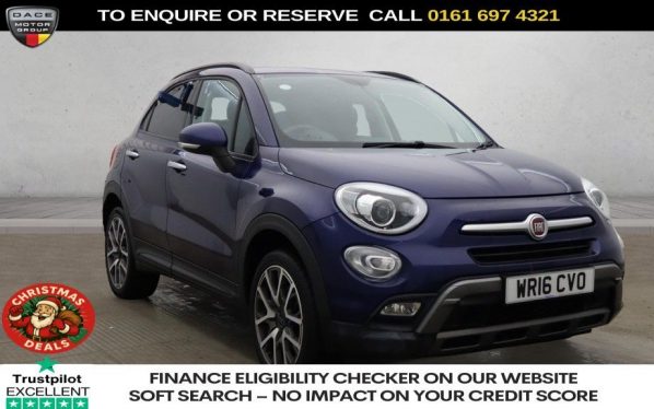 Used 2016 BLUE FIAT 500X SUV 1.4 MultiAir Cross Plus SUV 5dr Petrol Manual Euro 6 (s/s) (140 ps) (reg. 2016-03-30) for sale in Manchester