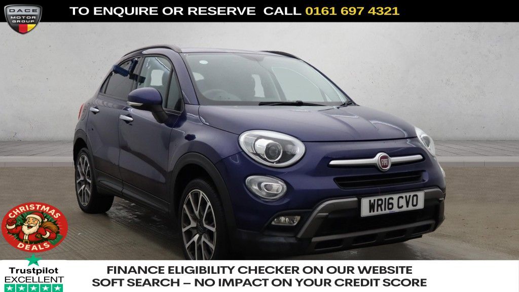 Used 2016 BLUE FIAT 500X SUV 1.4 MultiAir Cross Plus SUV 5dr Petrol Manual Euro 6 (s/s) (140 ps) (reg. 2016-03-30) for sale in Manchester