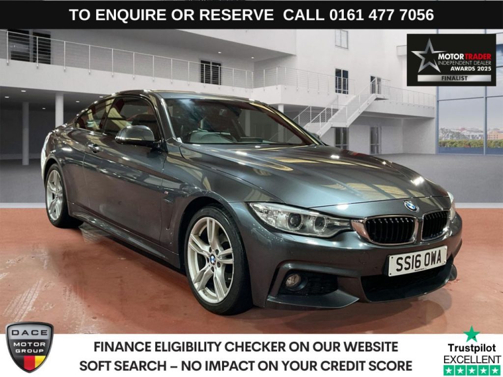 Used 2016 GREY BMW 4 SERIES Coupe 2.0 420i M Sport Coupe 2dr Petrol Manual Euro 6 (s/s) (184 ps) (reg. 2016-06-30) for sale in Stockport