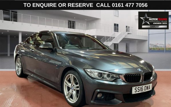 Used 2016 GREY BMW 4 SERIES Coupe 2.0 420i M Sport Coupe 2dr Petrol Manual Euro 6 (s/s) (184 ps) (reg. 2016-06-30) for sale in Stockport