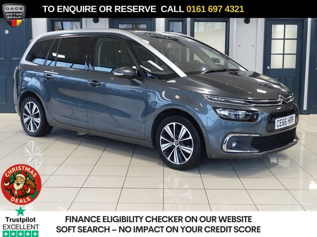 Used 2016 GREY CITROEN GRAND C4 PICASSO MPV 1.6 BlueHDi Flair MPV 5dr Diesel Manual Euro 6 (s/s) (120 ps) (reg. 2016-09-16) for sale in Manchester