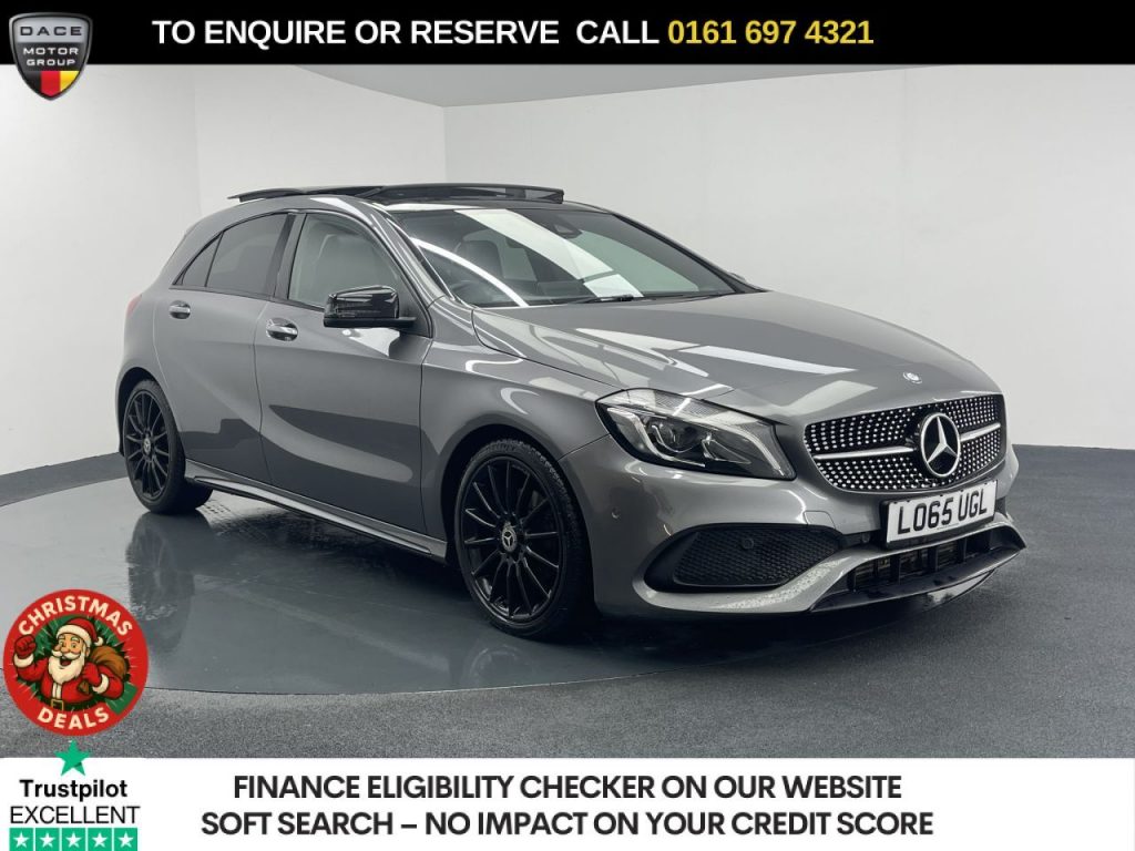Used 2016 GREY MERCEDES-BENZ A-CLASS Hatchback 2.1 A200d AMG Line (Premium Plus) Hatchback 5dr Diesel 7G-DCT Euro 6 (s/s) (136 ps) (reg. 2016-01-12) for sale in Manchester