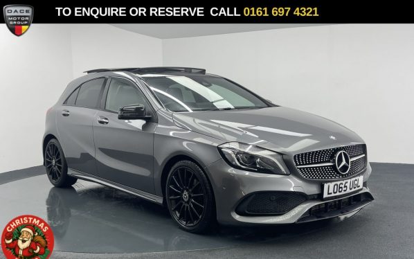 Used 2016 GREY MERCEDES-BENZ A-CLASS Hatchback 2.1 A200d AMG Line (Premium Plus) Hatchback 5dr Diesel 7G-DCT Euro 6 (s/s) (136 ps) (reg. 2016-01-12) for sale in Manchester