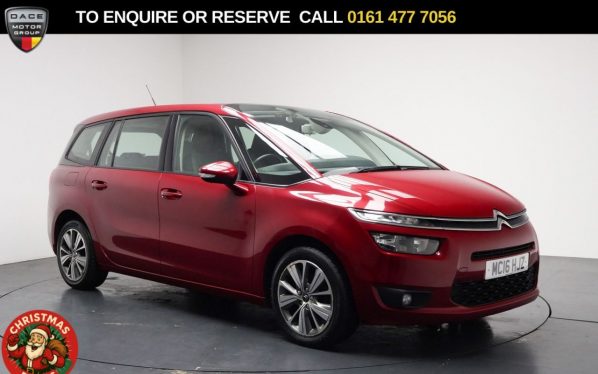Used 2016 RED CITROEN GRAND C4 PICASSO MPV 1.6 BlueHDi Selection MPV 5dr Diesel Manual Euro 6 (s/s) (120 ps) (reg. 2016-06-30) for sale in Stockport