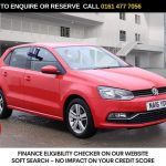 Used 2016 RED VOLKSWAGEN POLO Hatchback 1.2 TSI BlueMotion Tech Match Hatchback 5dr Petrol DSG Euro 6 (s/s) (90 ps) (reg. 2016-06-24) for sale in Stockport