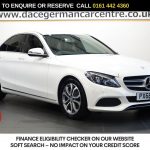 Used 2016 WHITE MERCEDES-BENZ C-CLASS Saloon 1.6 C200d Sport Saloon 4dr Diesel G-Tronic+ Euro 6 (s/s) (136 ps) (reg. 2016-09-15) for sale in German Trade