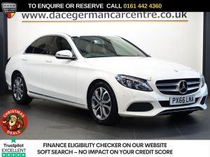 Used 2016 WHITE MERCEDES-BENZ C-CLASS Saloon 1.6 C200d Sport Saloon 4dr Diesel G-Tronic+ Euro 6 (s/s) (136 ps) (reg. 2016-09-15) for sale in German Trade