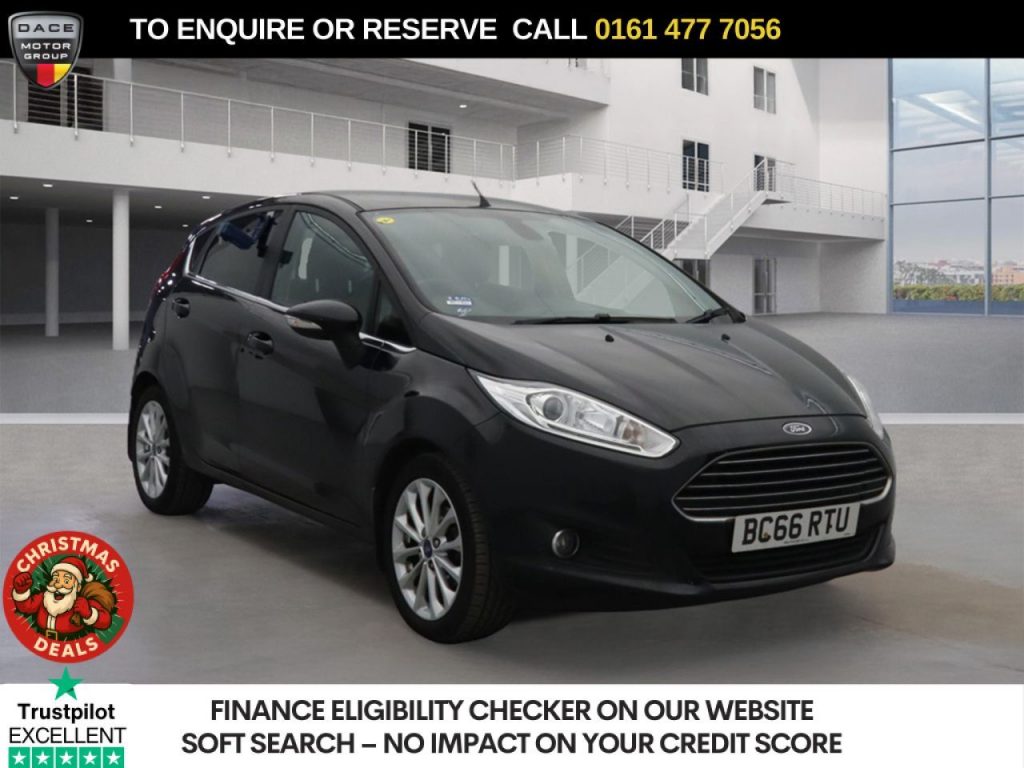 Used 2017 BLACK FORD FIESTA Hatchback 1.0T EcoBoost Titanium X Hatchback 5dr Petrol Manual Euro 6 (s/s) (100 ps) (reg. 2017-01-26) for sale in Stockport