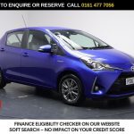Used 2017 BLUE TOYOTA YARIS Hatchback 1.5 VVT-h Icon Hatchback 5dr Petrol Hybrid E-CVT Euro 6 (s/s) (100 ps) (reg. 2017-09-01) for sale in Stockport