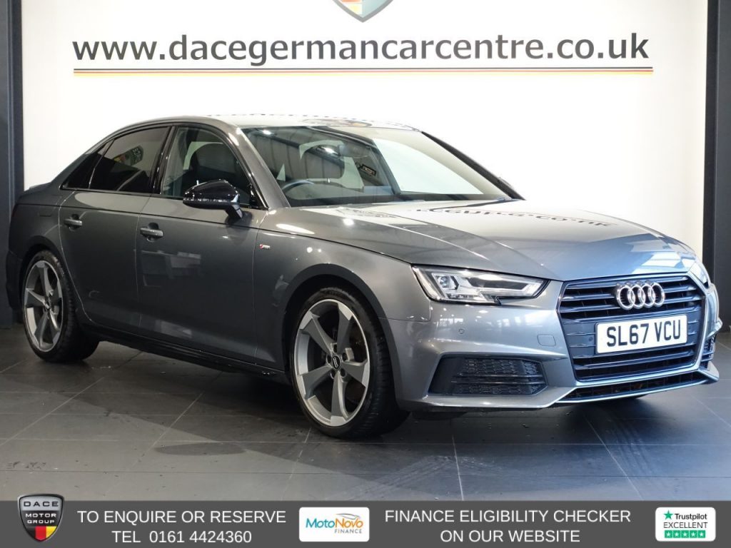 Used 2017 GREY AUDI A4 Saloon 1.4 TFSI Black Edition Saloon 4dr Petrol Manual Euro 6 (s/s) (150 ps) (reg. 2017-10-31) for sale in Altrincham