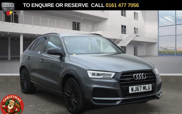 Used 2017 GREY AUDI Q3 SUV 2.0 TFSI Black Edition SUV 5dr Petrol S Tronic quattro Euro 6 (s/s) (180 ps) (reg. 2017-09-01) for sale in Stockport