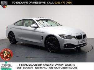Used 2017 SILVER BMW 4 SERIES Coupe 2.0 420i Sport Coupe 2dr Petrol Auto xDrive Euro 6 (s/s) (184 ps) (reg. 2017-10-17) for sale in Stockport