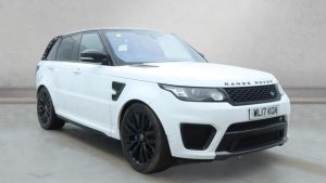 Used 2017 WHITE LAND ROVER RANGE ROVER SPORT SUV 5.0 V8 SVR SUV 5dr Petrol Auto 4WD Euro 6 (s/s) (550 ps) (reg. 2017-06-01) for sale in Manchester
