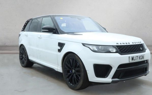 Used 2017 WHITE LAND ROVER RANGE ROVER SPORT SUV 5.0 V8 SVR SUV 5dr Petrol Auto 4WD Euro 6 (s/s) (550 ps) (reg. 2017-06-01) for sale in Manchester