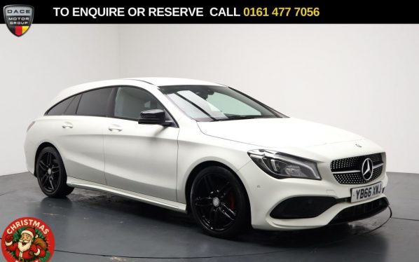 Used 2017 WHITE MERCEDES-BENZ CLA Estate 2.1 CLA200d AMG Line Shooting Brake 5dr Diesel Manual Euro 6 (s/s) (136 ps) (reg. 2017-01-30) for sale in Stockport
