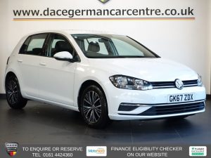 Used 2017 WHITE VOLKSWAGEN GOLF Hatchback 1.6 TDI SE Nav Hatchback 5dr Diesel Manual Euro 6 (s/s) (115 ps) (reg. 2017-10-19) for sale in Head Office