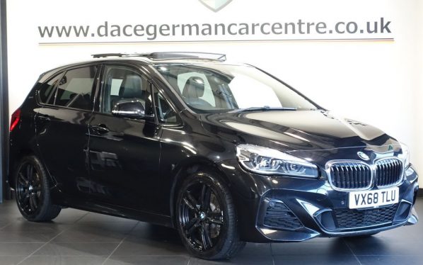 Used 2018 BLACK BMW 2 SERIES ACTIVE TOURER MPV 1.5 225xe 7.6kWh M Sport (Premium) MPV 5dr Petrol Plug-in Hybrid Auto 4WD Euro 6 (s/s) (224 ps) (reg. 2018-11-20) for sale in Altrincham