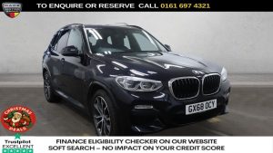 Used 2018 BLACK BMW X3 SUV 3.0 30d M Sport SUV 5dr Diesel Auto xDrive Euro 6 (s/s) (265 ps) (reg. 2018-11-08) for sale in Manchester