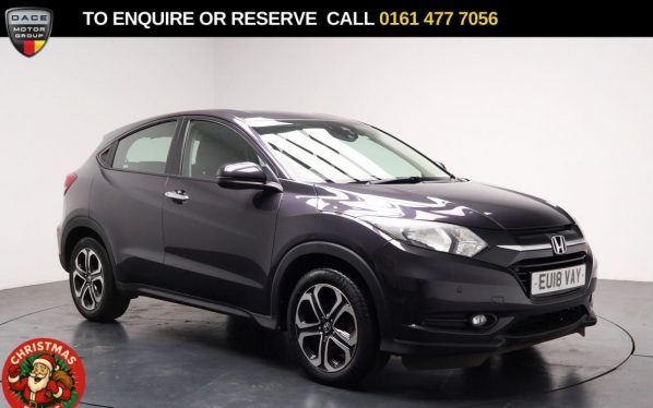 Used 2018 BLACK HONDA HR-V SUV 1.5 i-VTEC SE SUV 5dr Petrol CVT Euro 6 (s/s) (130 ps) (reg. 2018-03-31) for sale in Stockport