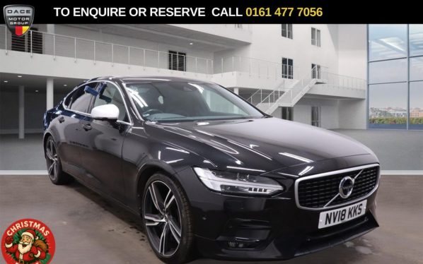 Used 2018 BLACK VOLVO S90 Saloon 2.0 D4 R-Design Pro Saloon 4dr Diesel Auto Euro 6 (s/s) (190 ps) (reg. 2018-06-08) for sale in Stockport
