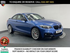 Used 2018 BLUE BMW 2 SERIES Coupe 1.5 218i M Sport Coupe 2dr Petrol Manual Euro 6 (s/s) (136 ps) (reg. 2018-03-01) for sale in Manchester