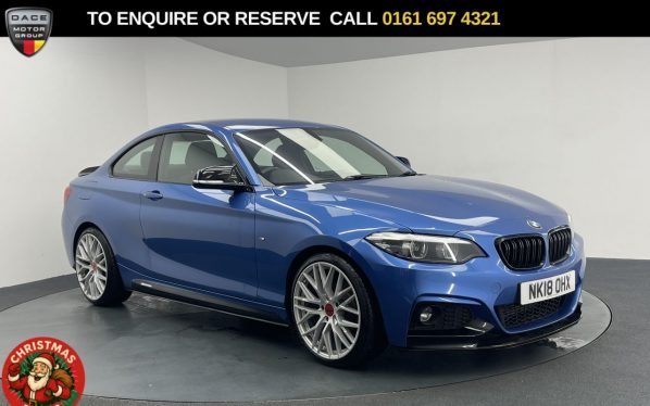Used 2018 BLUE BMW 2 SERIES Coupe 1.5 218i M Sport Coupe 2dr Petrol Manual Euro 6 (s/s) (136 ps) (reg. 2018-03-01) for sale in Manchester