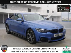 Used 2018 BLUE BMW 4 SERIES Coupe 3.0 430d M Sport Coupe 2dr Diesel Auto xDrive Euro 6 (s/s) (258 ps) (reg. 2018-10-31) for sale in Stockport