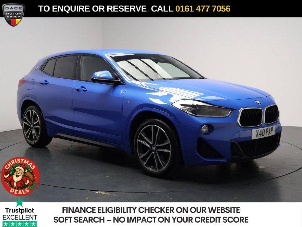 Used 2018 BLUE BMW X2 SUV 2.0 18d M Sport SUV 5dr Diesel Auto sDrive Euro 6 (s/s) (150 ps) (reg. 2018-09-27) for sale in Stockport