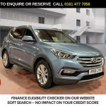 Used 2018 BLUE HYUNDAI SANTA FE SUV 2.2 CRDi Blue Drive Premium SUV 5dr Diesel Auto 4WD Euro 6 (s/s) (200 ps) (reg. 2018-04-27) for sale in Stockport
