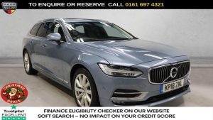 Used 2018 BLUE VOLVO V90 Estate 2.0 D5 PowerPulse Inscription Pro Estate 5dr Diesel Auto AWD Euro 6 (s/s) (235 ps) (reg. 2018-03-28) for sale in Manchester